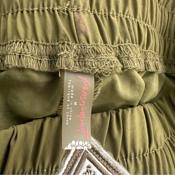 Free People Olive Green Women's Shorts - Picture 7 of 7